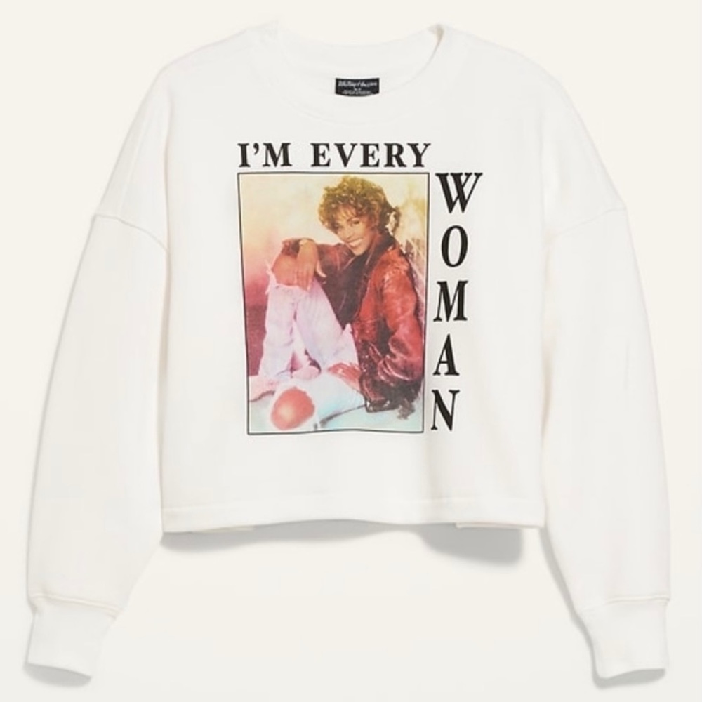 NWT Womens Oversized Crop Sweatshirt